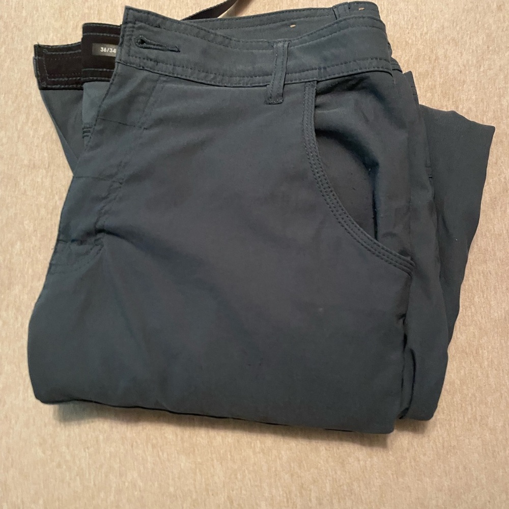 Prana Blue Chinos Versatile Cotton-Blend Pants